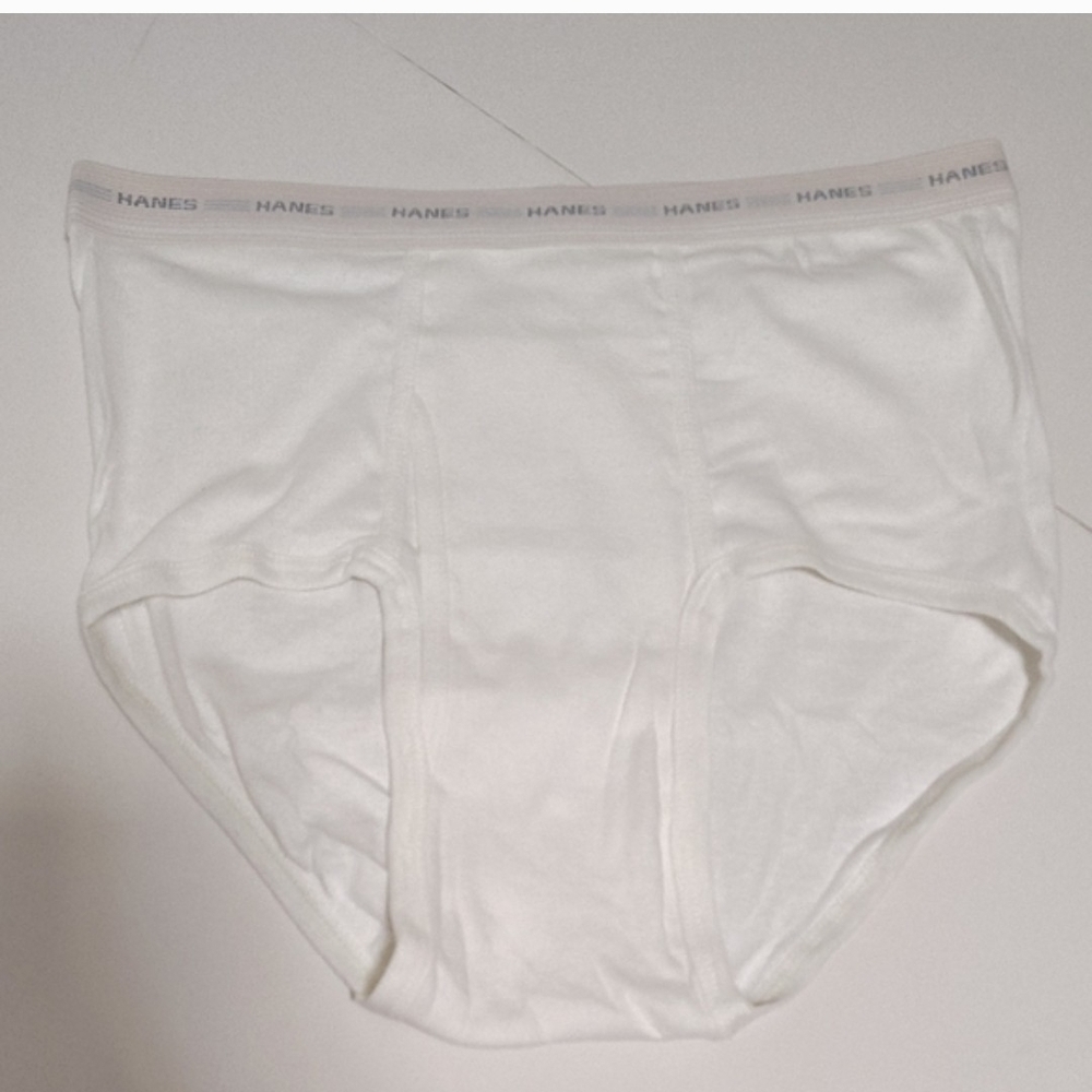 Hanes Vintage Men's Classic White Briefs Sz 38 3 Lot. - Picture 3 of 6